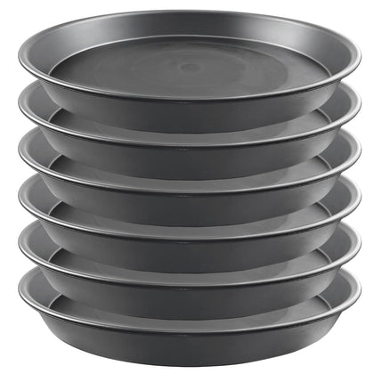 Garrdeen 12-inch gray plant saucer pack catches drips to protect floors.