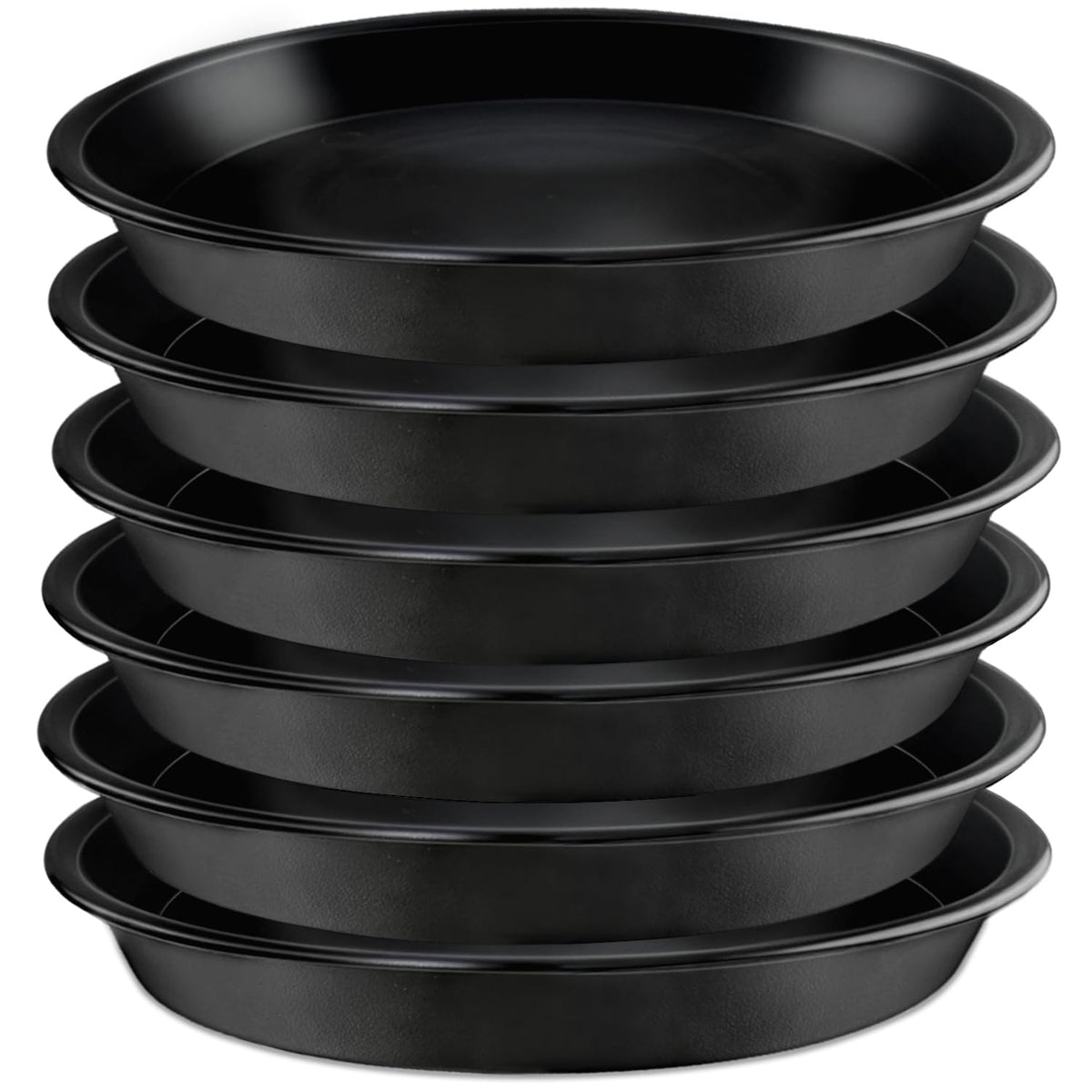 Garrdeen 6-pack 10-inch plant saucers protecting surfaces from water spills