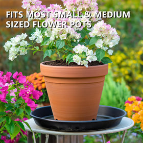 Garrdeen heavy-duty saucers provide stable support for large planters