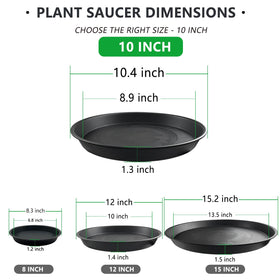 Garrdeen premium PP material plant saucers stay lightweight and crack-resistant