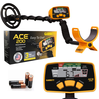 Garrett ACE 200 metal detector overview for family treasure hunting.