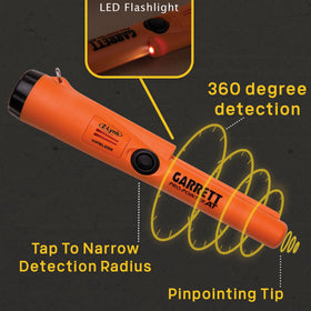 Ideal for detecting targets at water's edge and wet terrain.