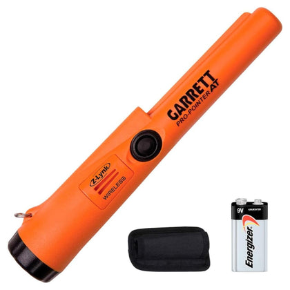 Garrett Pro-Pointer A.T. with Z-Lynk for wireless pinpointer operation.