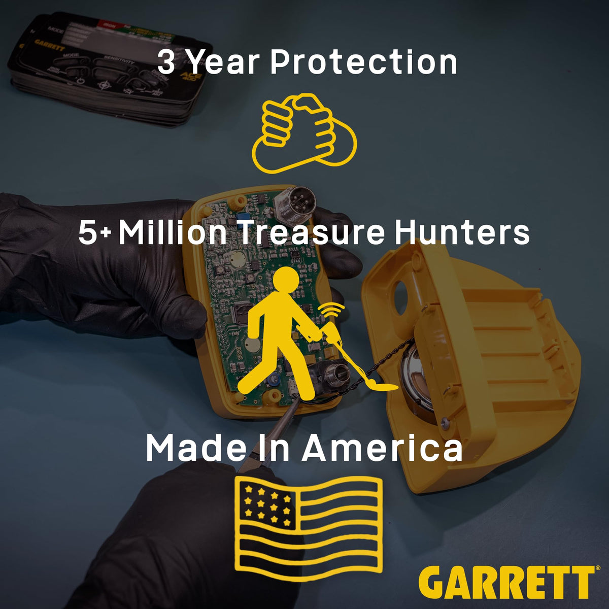 Garrett Pro-Pointer complete digging set with sheath, holster, and battery