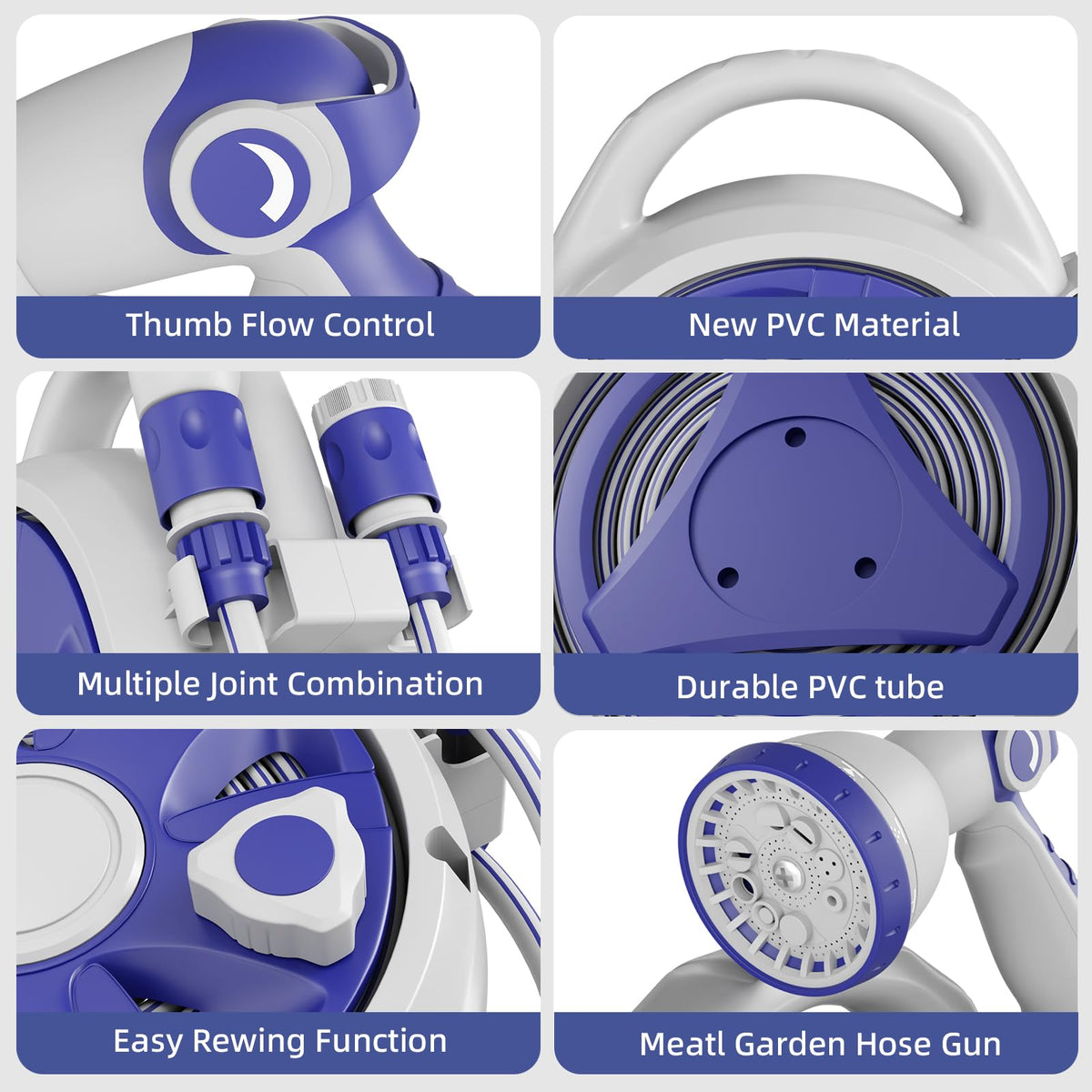 Garriotec outdoor hose accessories included for quick setup and flexibility.