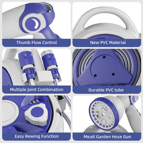 Garriotec outdoor hose accessories included for quick setup and flexibility.