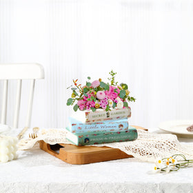 Garsheon Book Planter top opening fits succulents and small greens.