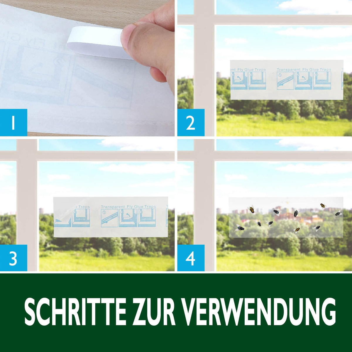 Garsum 24-pack traps ready to use for window protection