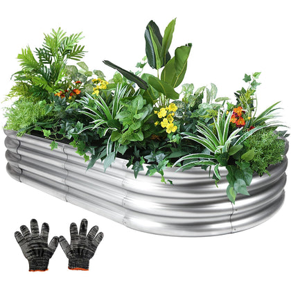 Gartist 8x4x1 ft raised garden bed being assembled for outdoor use and easy setup.