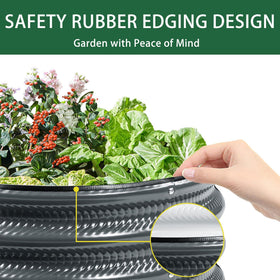 Gartist heavy-duty rubber edging protects hands during setup and maintenance