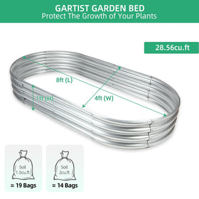 Gartist outdoor raised bed with tomatoes and herbs showcases spacious growing area for vegetables.