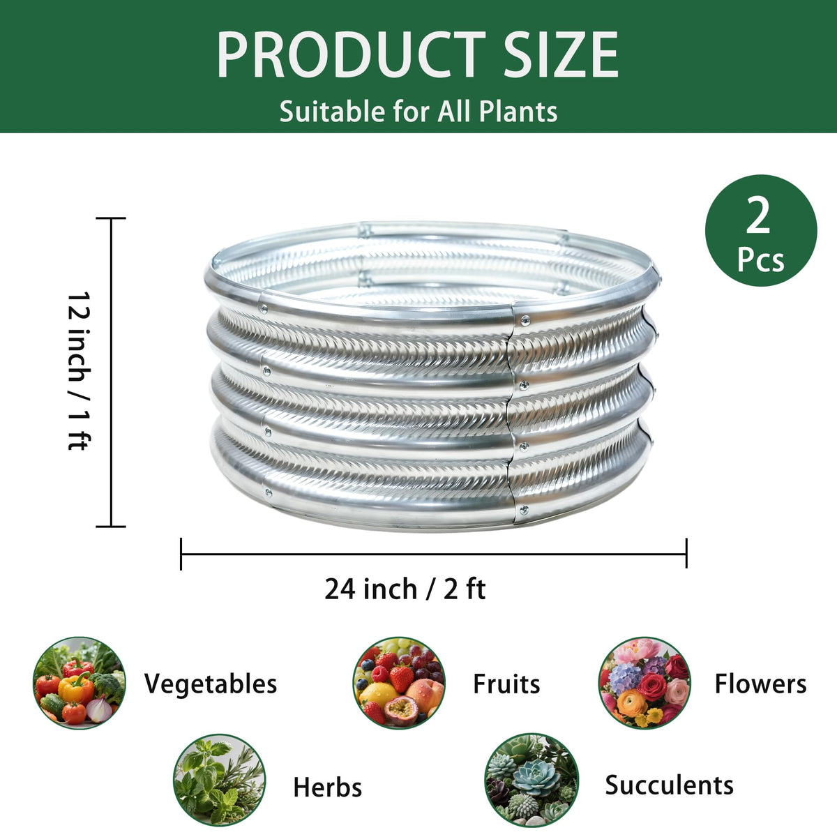 Gartist galvanized bed kit – tool-free assembly with pre-drilled holes for quick setup.