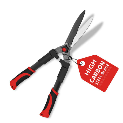GARTOL 23-inch hedge shears blade with a wavy design for precise cuts.