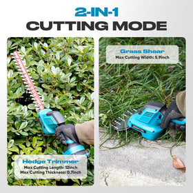 GARTOL 12-inch blade ready for precise hedge shaping