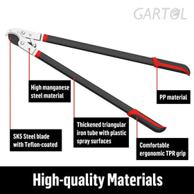 GARTOL replaceable SK5 blade keeps pruning tools ready for frequent maintenance.