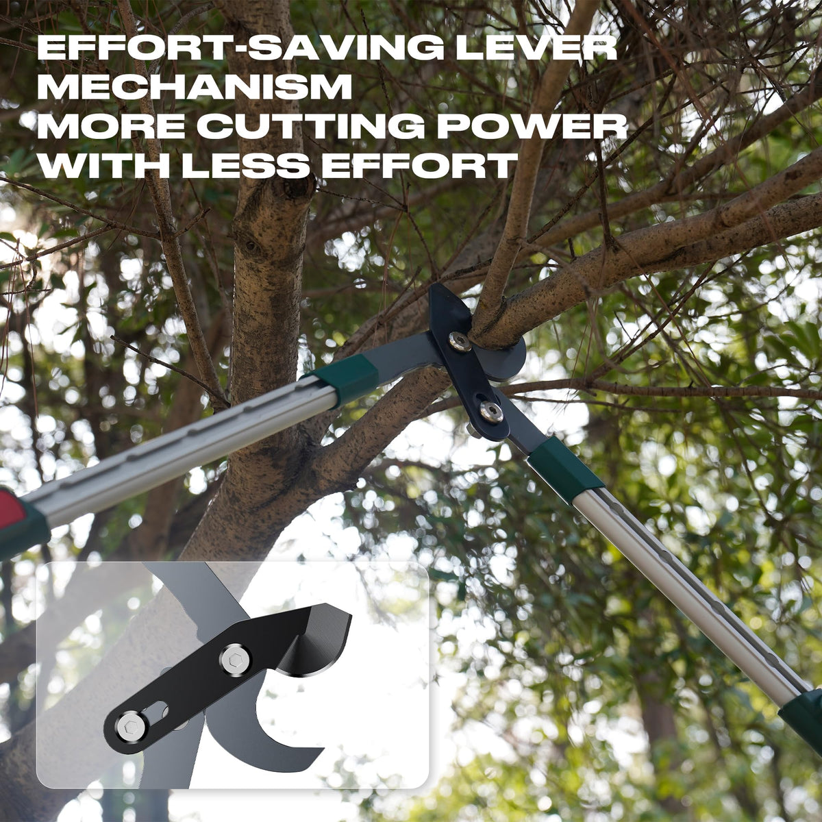 GARTOL lightweight aluminum handles reduce fatigue during pruning tasks.