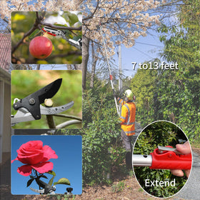 GARTOL pruner lightweight aluminum pole reduces user fatigue