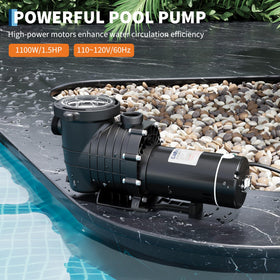 Garvee 1.5HP motor detail with copper core and stainless housing for longevity