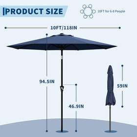 Garvee vented canopy on a 10FT umbrella for improved airflow