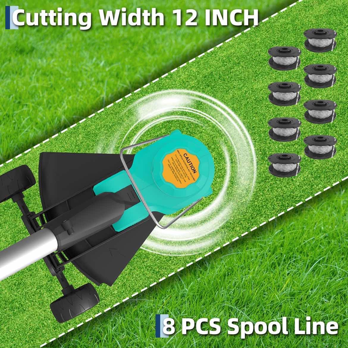 Garvee guide wheel demonstrates edging precision for clean borders.