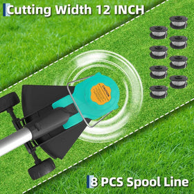 Garvee guide wheel demonstrates edging precision for clean borders.