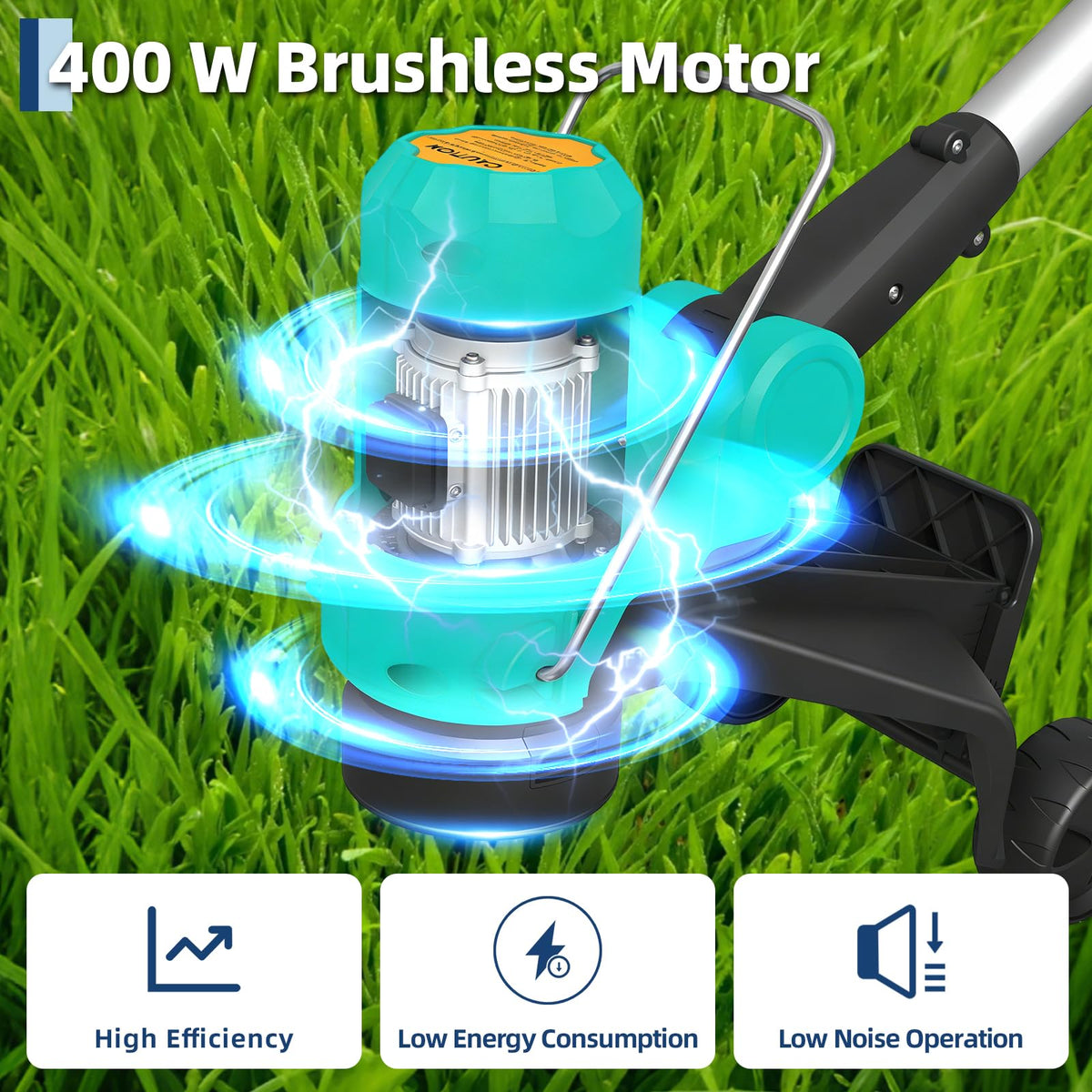 Garvee spool lines illustrate smooth auto-feed for consistent trimming.