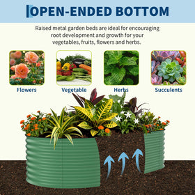 Garvee 359-gallon capacity oval bed for ample soil and plants