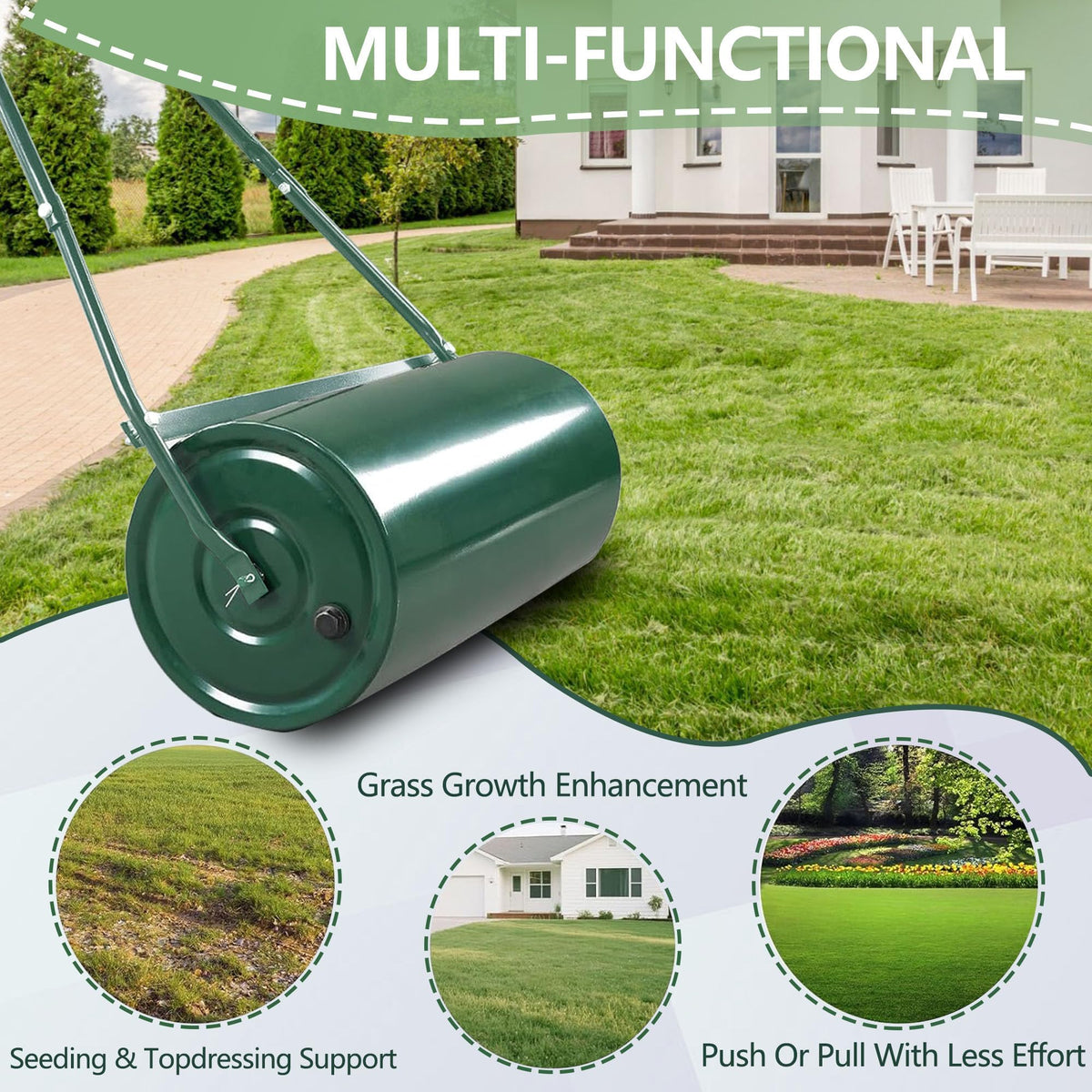 Garvee easy-drain plug enables quick drainage and setup