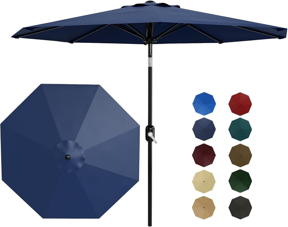 Garvee 9FT Patio Umbrella with vented canopy for cooler shade and airflow