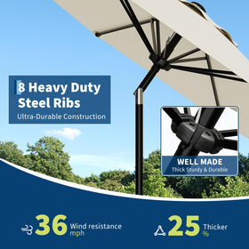Garvee 9FT water-resistant fabric keeps colors vibrant after rain.