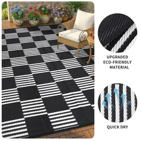 Garvee waterproof rug cleans quickly after spills for easy maintenance.