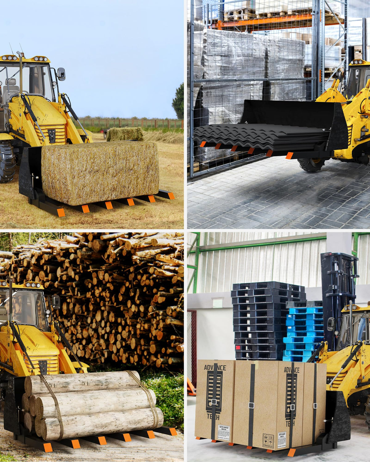 Garvee 4000 lbs capacity supports heavy tasks with skid steers