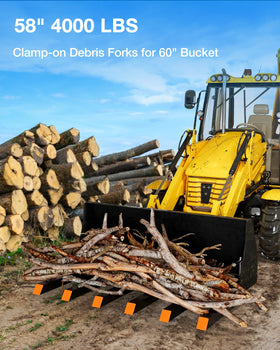 Garvee six-tine pallet forks provide stable lifting for pallets and loads