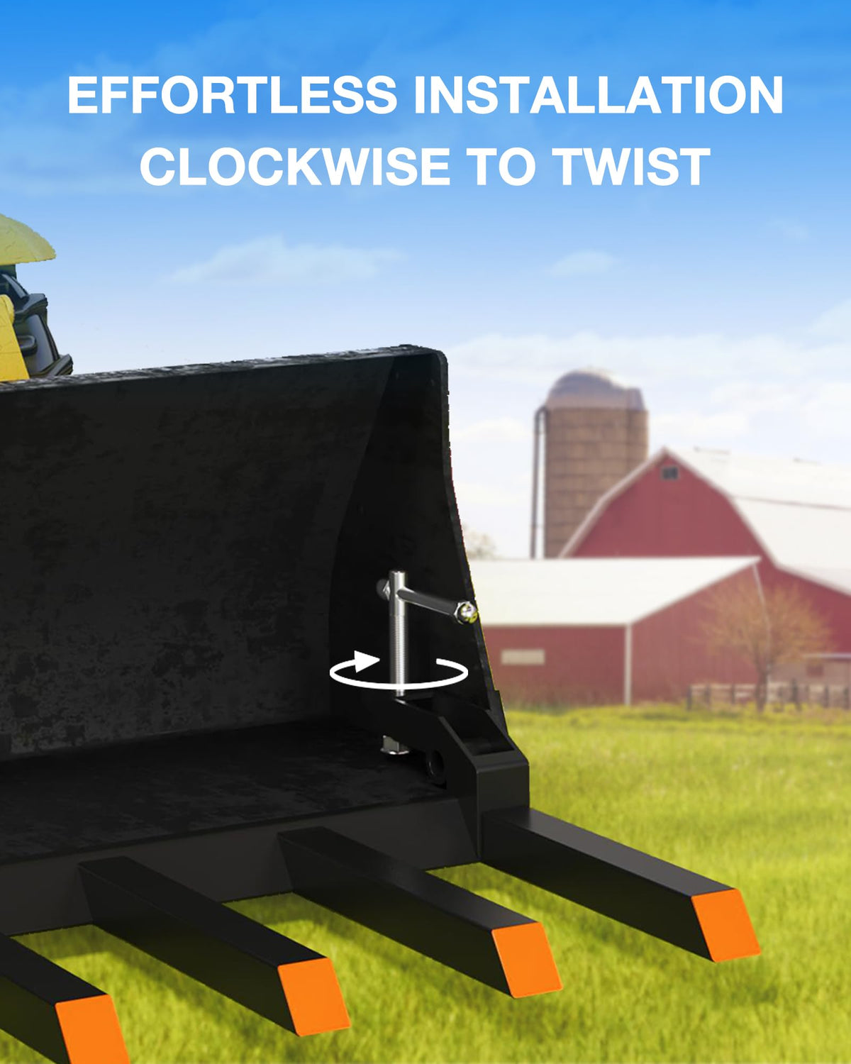 Garvee forks feature easy twist installation for quick setup