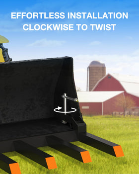 Garvee forks feature easy twist installation for quick setup