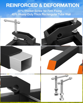 Garvee clamp-on forks securely attach to buckets for reliable daily use