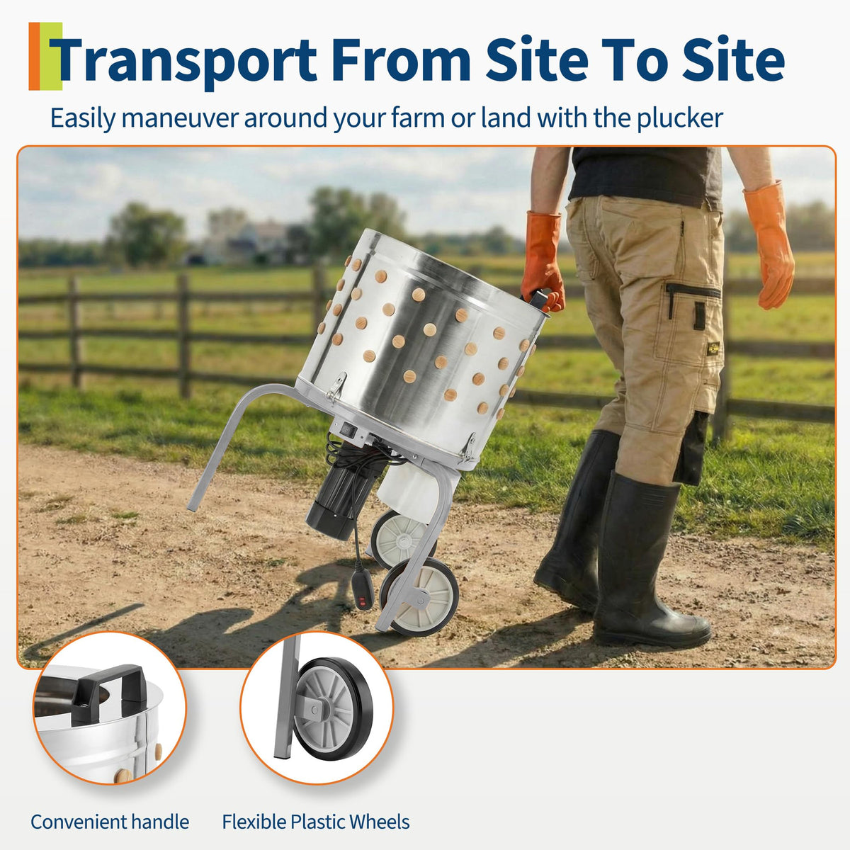Garvee compact footprint fits tight spaces in barns or kitchens.