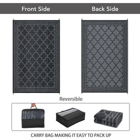 Garvee deck-friendly rug protects surfaces without harming grass.