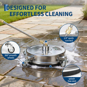 Garvee dual-spinning nozzles in rotation action delivering even cleaning