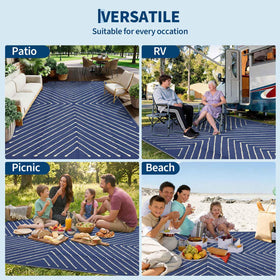 Garvee durable polypropylene rug with strong weave; reliable for year-round outdoor spaces.