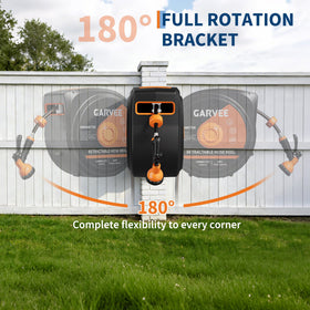 Garvee reinforced fiber braid hose construction for outdoor durability.