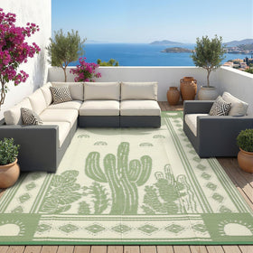 Garvee indoor-outdoor desert botanicals rug enhances any space