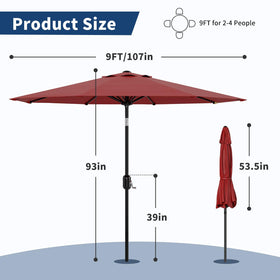 Garvee reinforced iron frame provides durable stability against wind.