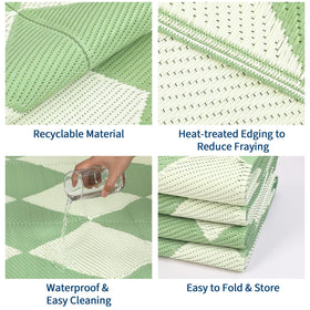 Garvee lightweight rug; easy to move and reposition.