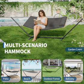 Garvee lightweight outdoor relaxation hammock pictured for easy transport