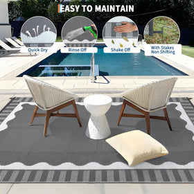 Garvee non-slip weave provides a safer surface for kids and pets.