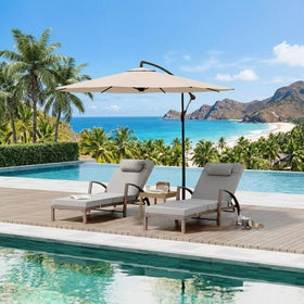 Garvee PE wicker over steel frame showcases durable, weather-ready garden furniture.