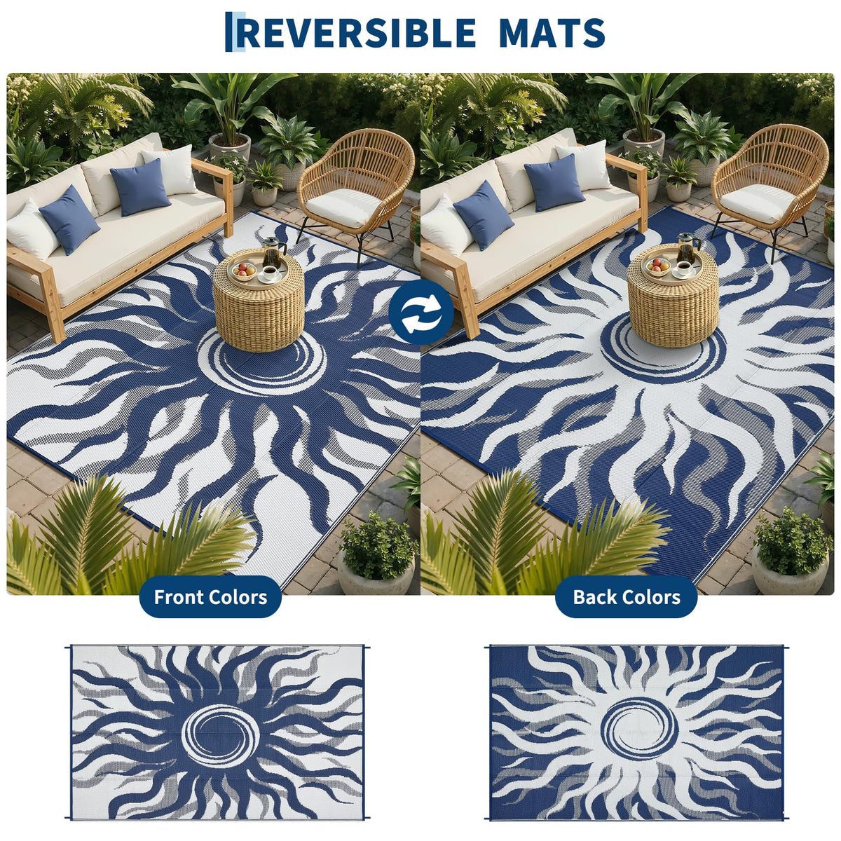 Garvee rug soft underfoot, protects floor surfaces from scratches.