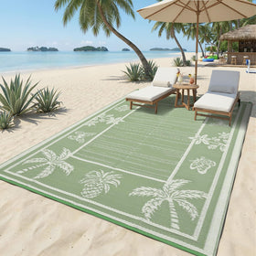 Garvee 8x10 patio rug provides generous coverage for decks and patios.