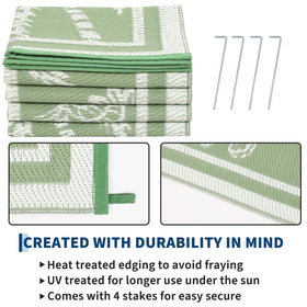 Garvee UV-resistant fibers protect colors on sunny decks and patios.